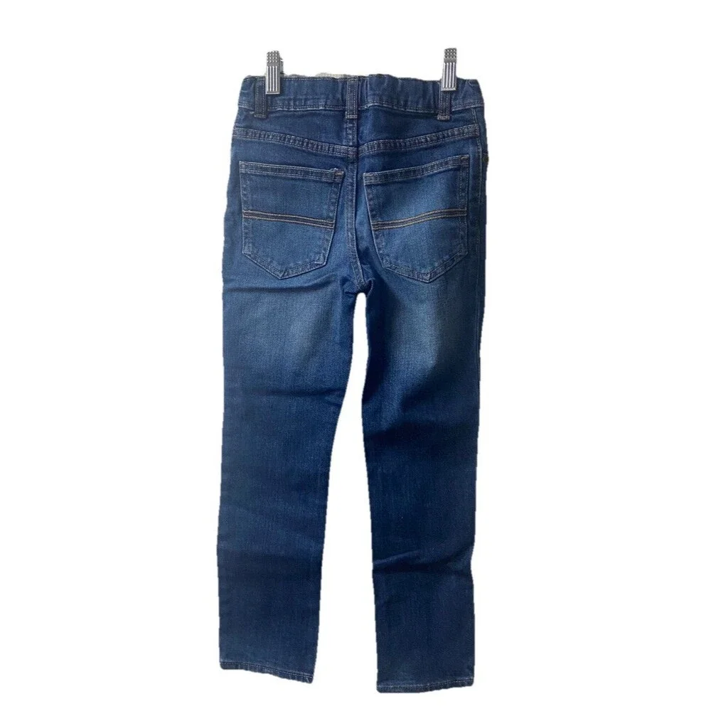 Carters Kid Jeans 7 Girls Blue 5 Pocket Skinny Denim Jeans  Adjustable Waist